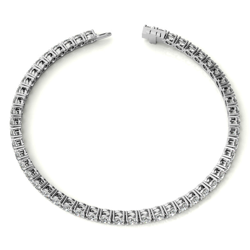 8.5 CTW Lab-Grown Diamond Tennis Bracelet — 14K Gold
