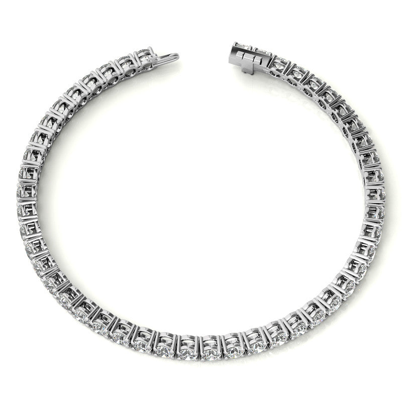 6.5 CTW Lab-Grown Diamond Tennis Bracelet — 14K Gold