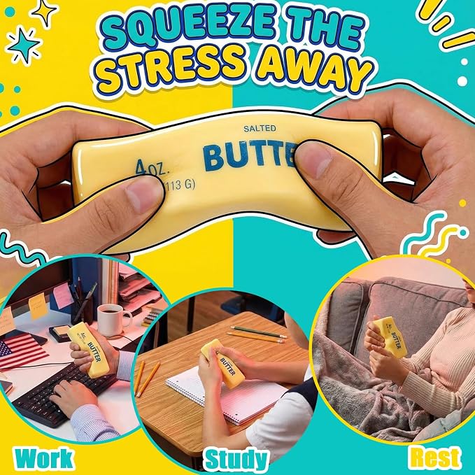 Slow-Rising Butter Stick Fidget Toys — 2-Pack