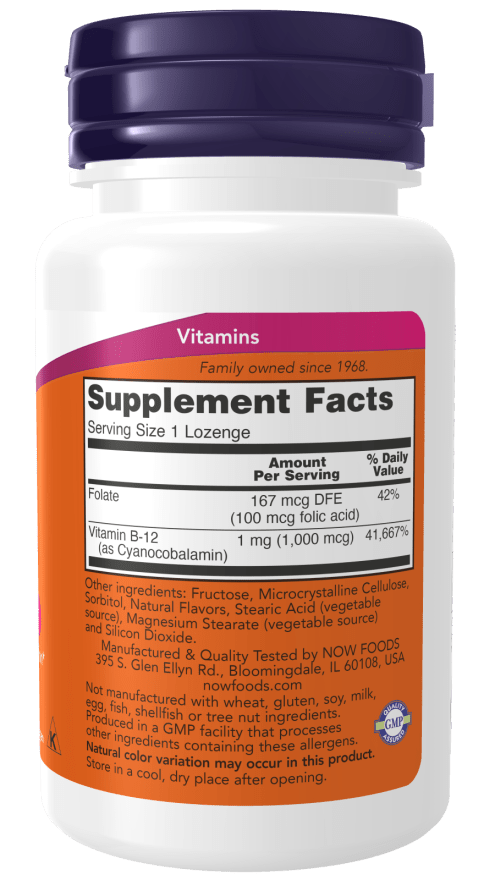 Vitamin B-12 Lozenges — 1,000 mcg, 250 Count