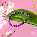 Galaxy Tiger’s Eye Beaded Bracelet — 6 mm