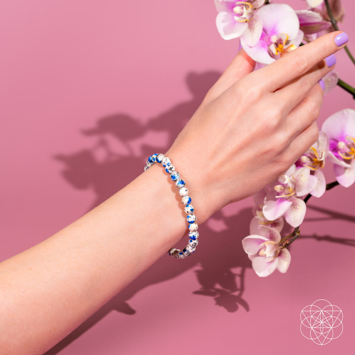 K2 Stone Beaded Bracelet — 6 mm