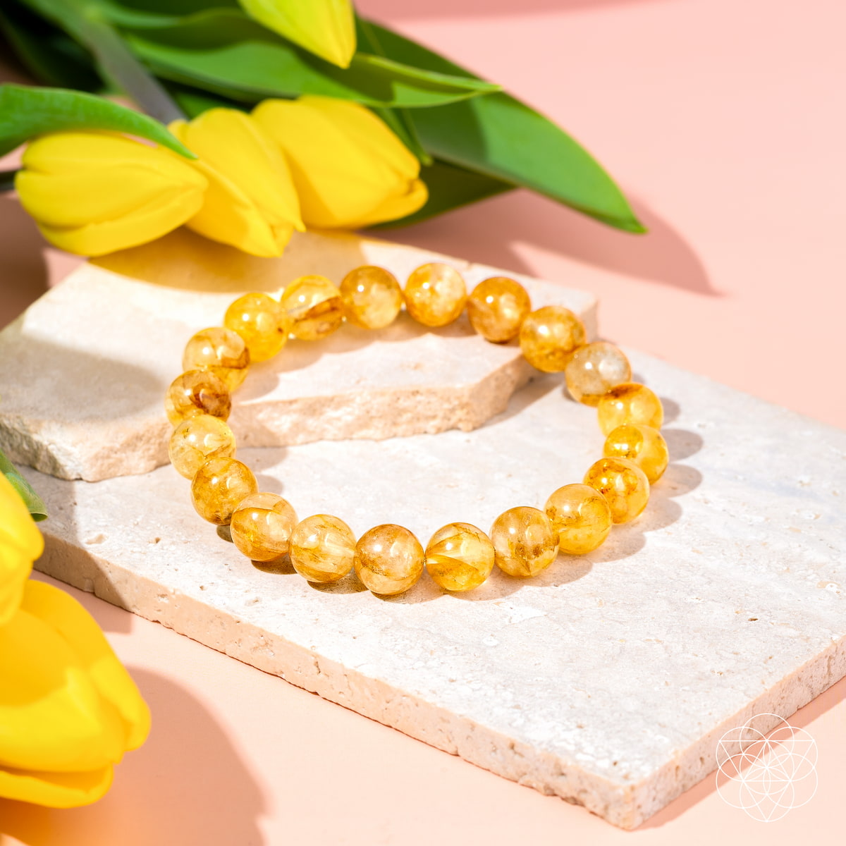 Golden Healer Quartz Beaded Bracelet