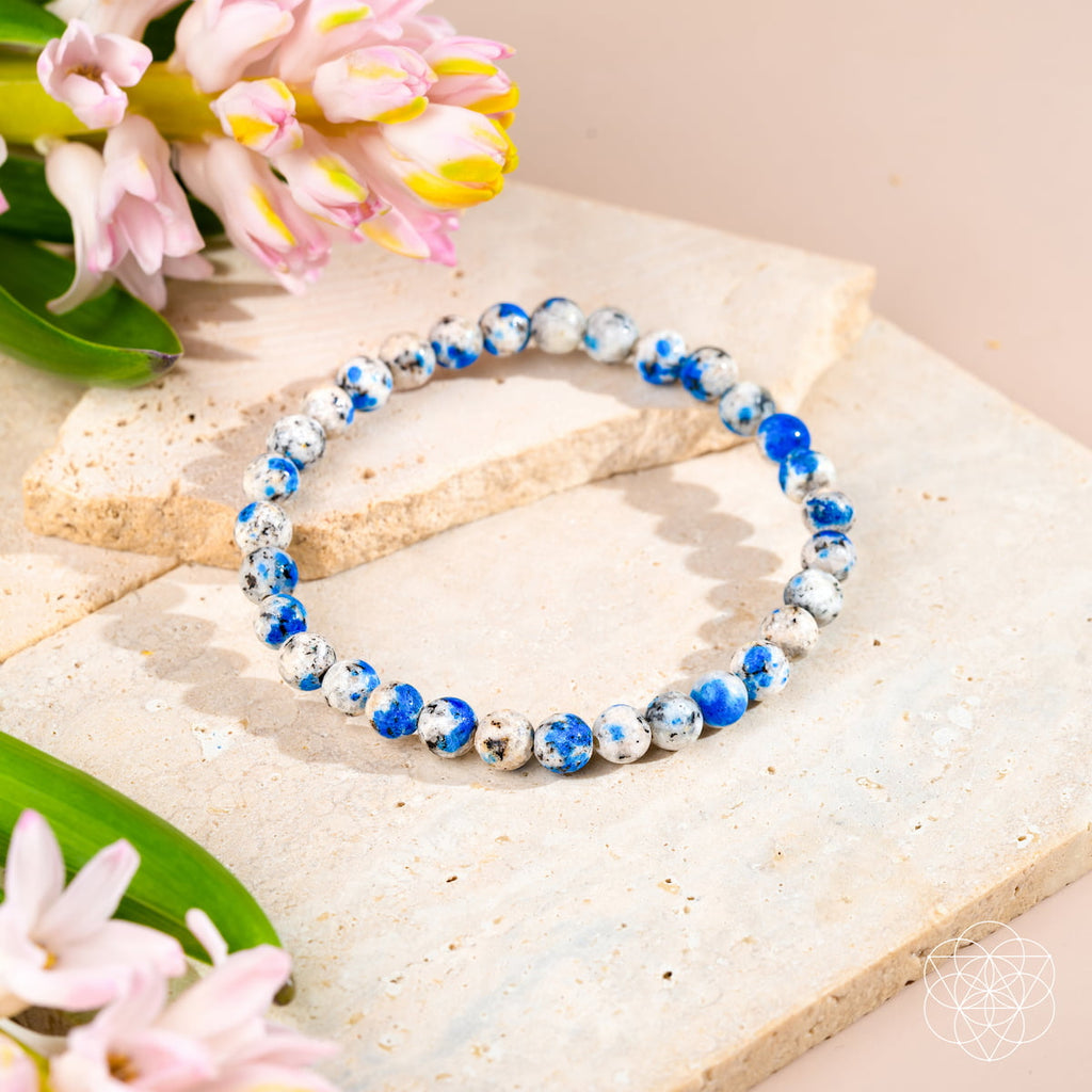 K2 Stone Beaded Bracelet — 6 mm