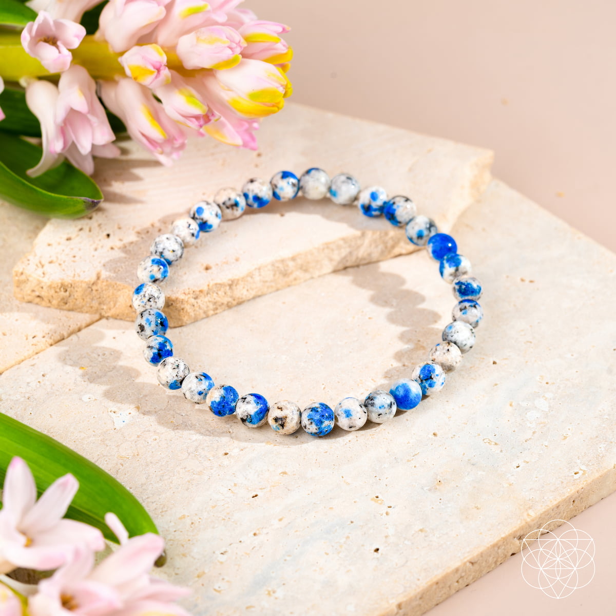 K2 Stone Beaded Bracelet — 6 mm