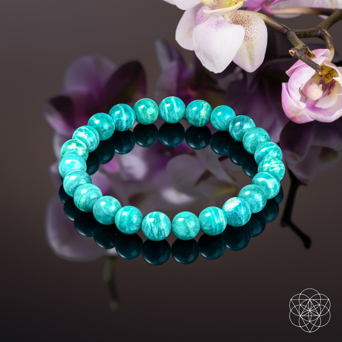 Blue Amazonite Beaded Bracelet
