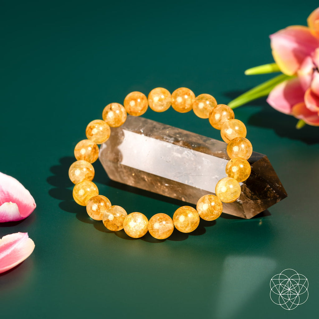 Golden Healer Quartz Beaded Bracelet