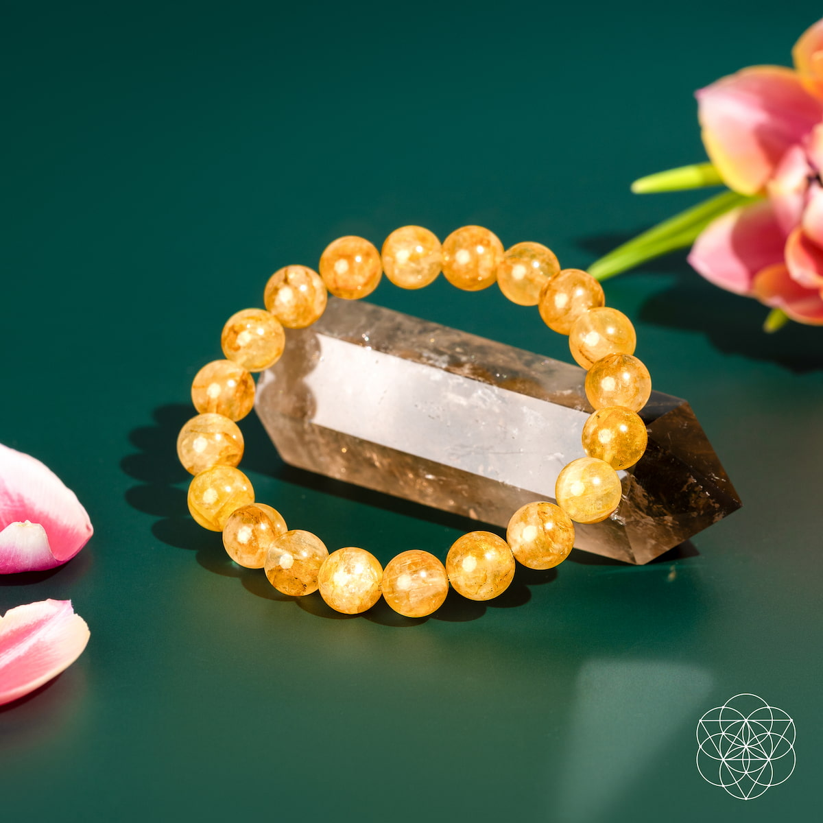 Golden Healer Quartz Beaded Bracelet