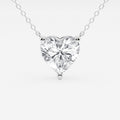 3 CTW Heart Lab-Grown Diamond Pendant — 14K Gold
