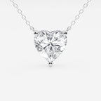 3 CTW Heart Lab-Grown Diamond Pendant — 14K Gold