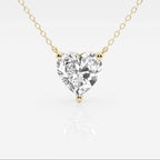 3 CTW Heart Lab-Grown Diamond Pendant — 14K Gold