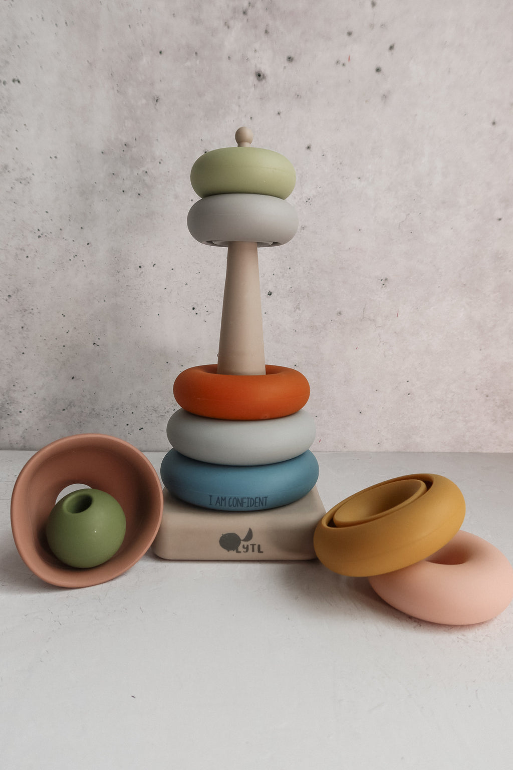 Silicone Ring Stacking Toy — 10-Piece Set | LYTL®️