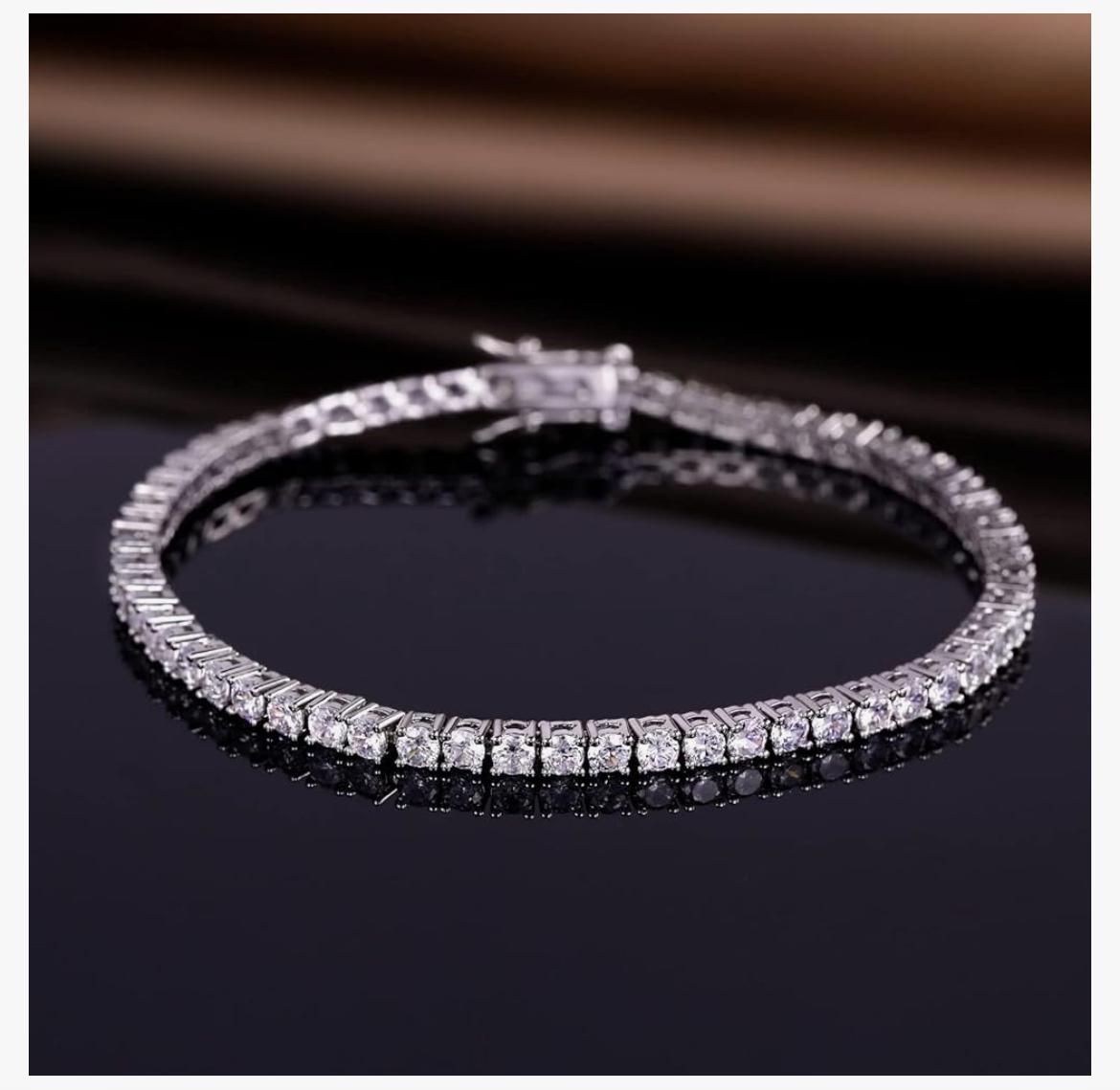 4 CTW Lab-Grown Diamond Tennis Bracelet — 14K Gold