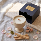 Jesmonite Pedestal Candle