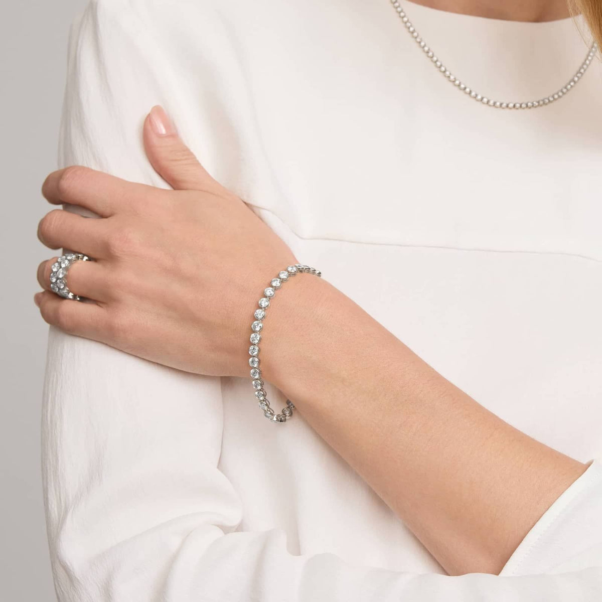 10 CTW Moissanite Tennis Bracelet — Gold Plated
