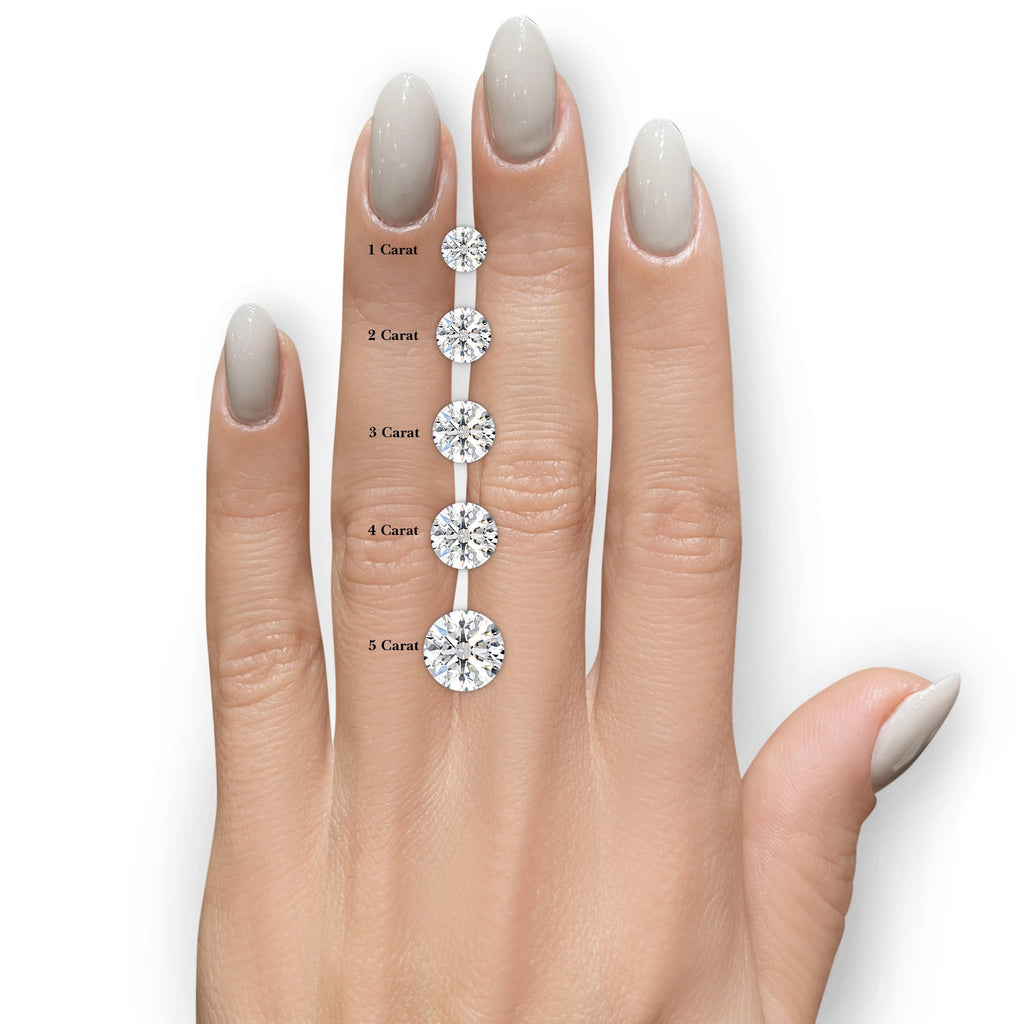 5 CTW Lab-Grown Diamond Stud Earrings — 14K Gold
