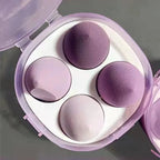 4pcs Beauty Egg Makeup Sponge Set Foundation Make Up Sponge With Egg Box Perfect For Face Cream Powder