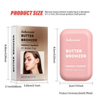 Single Color Butter Blush Matte Natural Cheek Tint Waterproof Face Contouring Cosmetics Blush Powder Face Soft Female Makeup