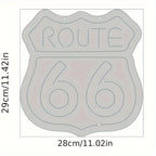Historic Route 66 Neon Sign, Home Art Man Cave Neon Lights, For Bedroom Home Office Decor