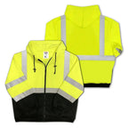 Safety Main 05LWJYB Hi-Vis Yellow/Black Jacket — Class 3, 5-Pack