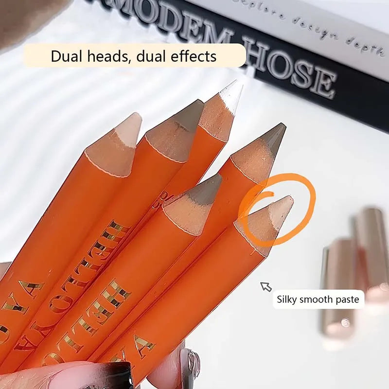 Double-ended Contouring Shading Pen Face Brighten Nose Shadow Profile  Natural Three-dimensional Highlight Stick Korean Makeup