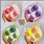 4pcs Beauty Egg Makeup Sponge Set Foundation Make Up Sponge With Egg Box Perfect For Face Cream Powder