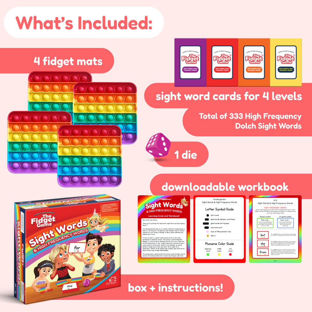 The Fidget Game — Sight Words Edition