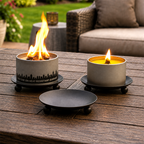 Wrought-Iron Trivet and Candle Holder