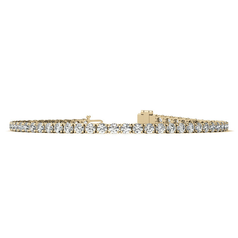 4 CTW Lab-Grown Diamond Tennis Bracelet — 14K Gold