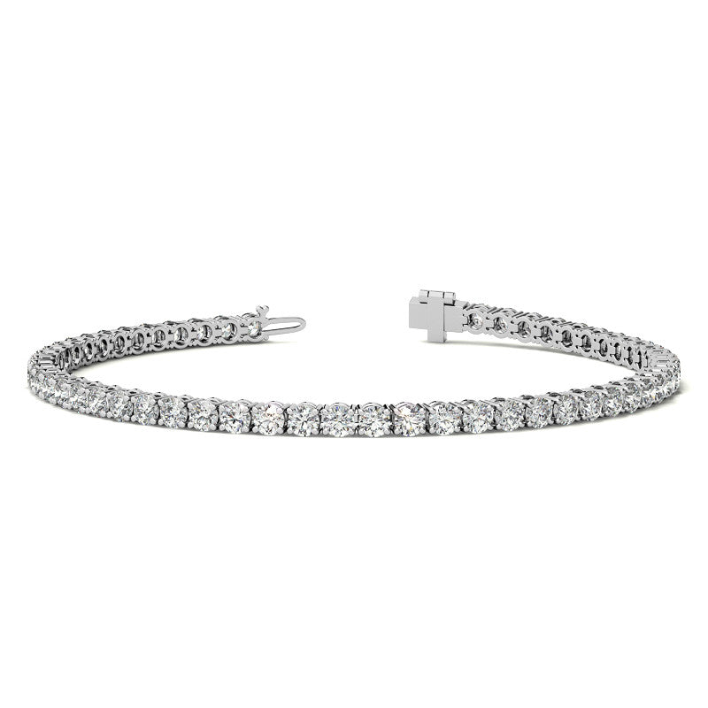 4 CTW Lab-Grown Diamond Tennis Bracelet — 14K Gold