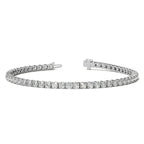 4 CTW Lab-Grown Diamond Tennis Bracelet — 14K Gold