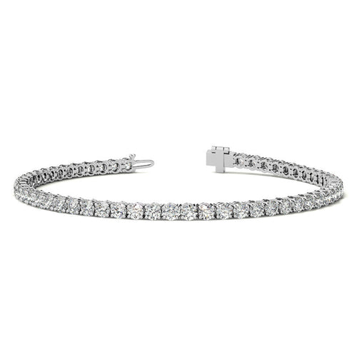 12 CTW Lab-Grown Diamond Tennis Bracelet — 14K Gold