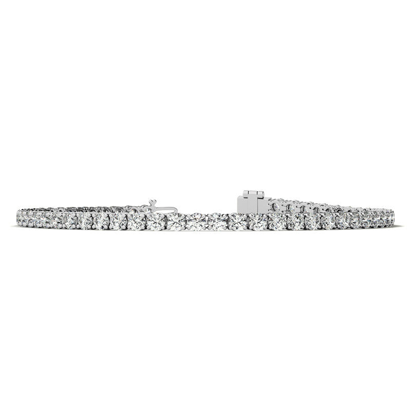 4 CTW Lab-Grown Diamond Tennis Bracelet — 14K Gold