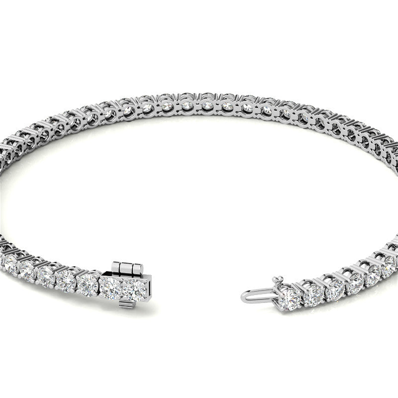 12 CTW Lab-Grown Diamond Tennis Bracelet — 14K Gold