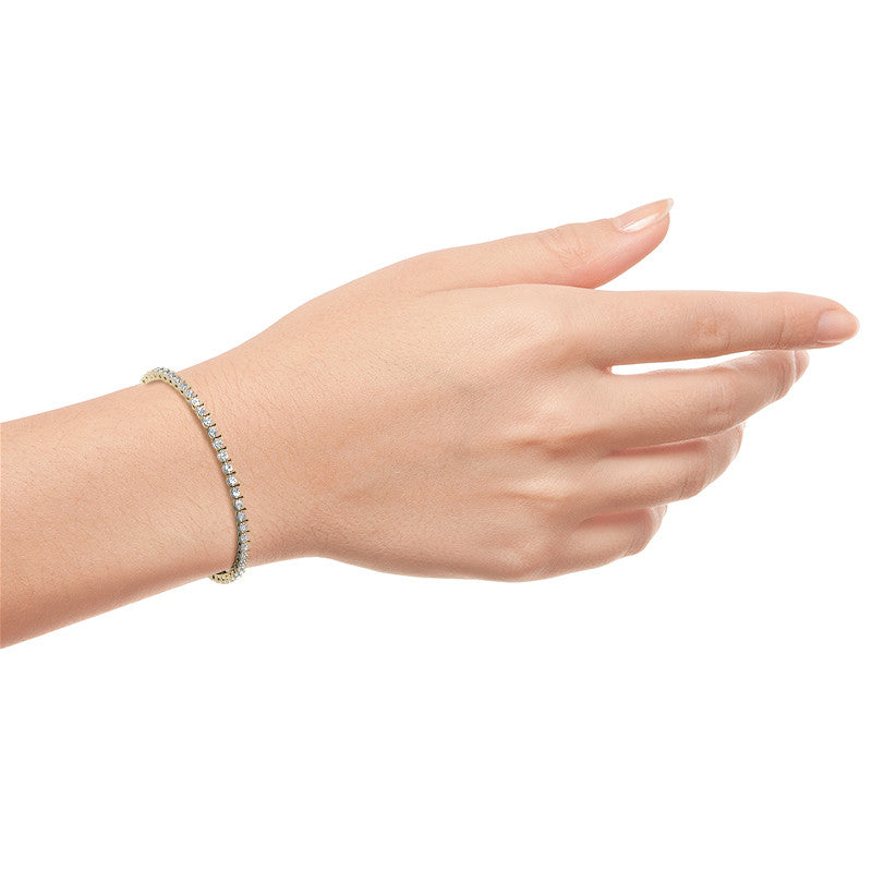 6.5 CTW Lab-Grown Diamond Tennis Bracelet — 14K Gold