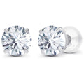 1 CTW Lab-Grown Diamond Stud Earrings — 14K Gold