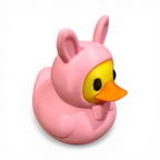 Easter Bunny Duck — 3D-Printed Collectible Duck