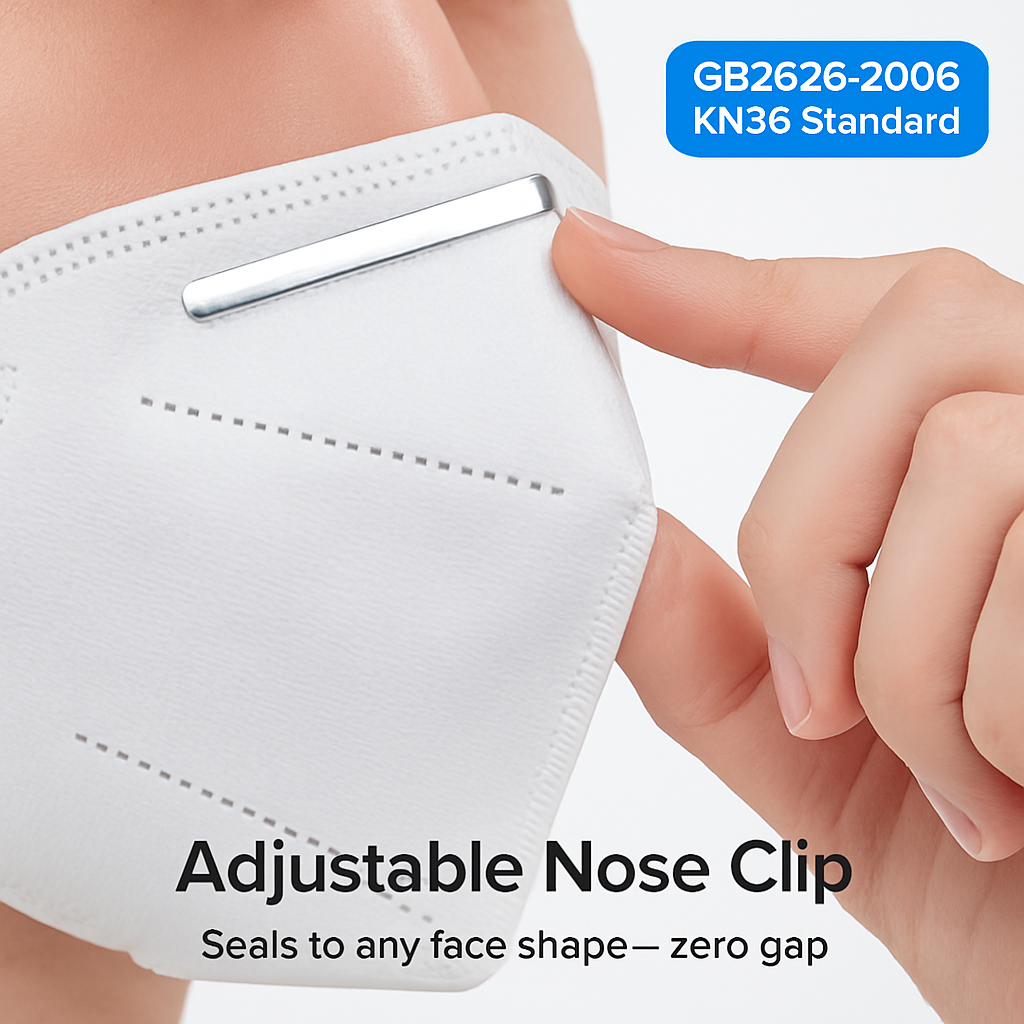 KN95 Masks — 10-Pack, 5-Layer Protection