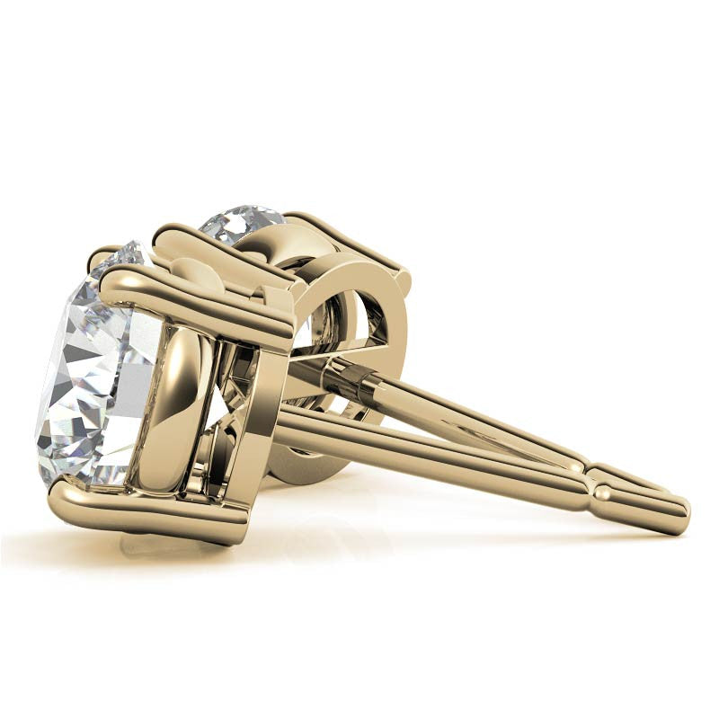 0.50 CTW Lab-Grown Diamond Stud Earrings — 14K Gold