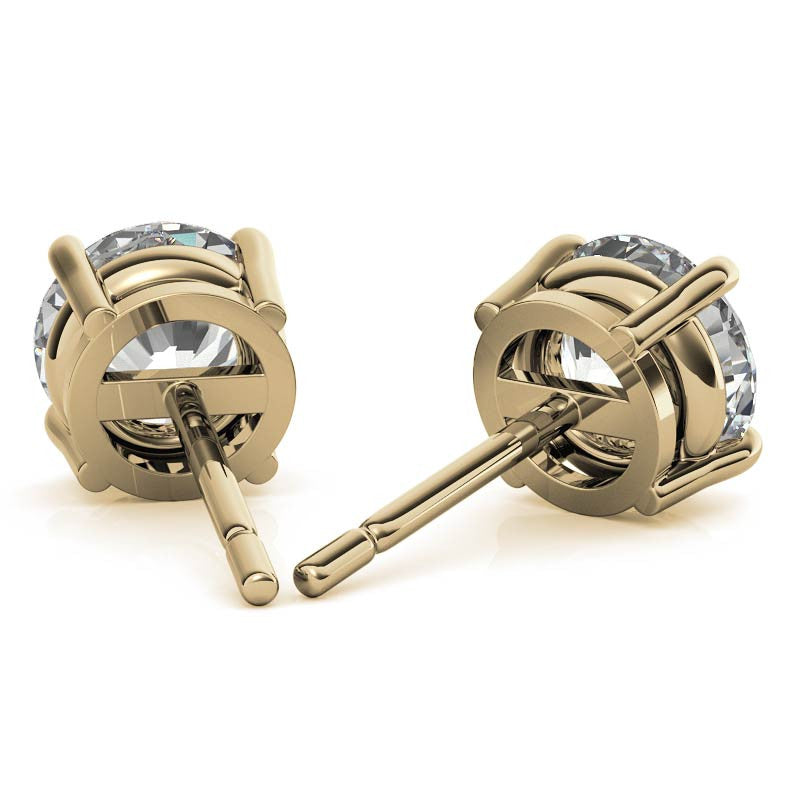 0.50 CTW Lab-Grown Diamond Stud Earrings — 14K Gold