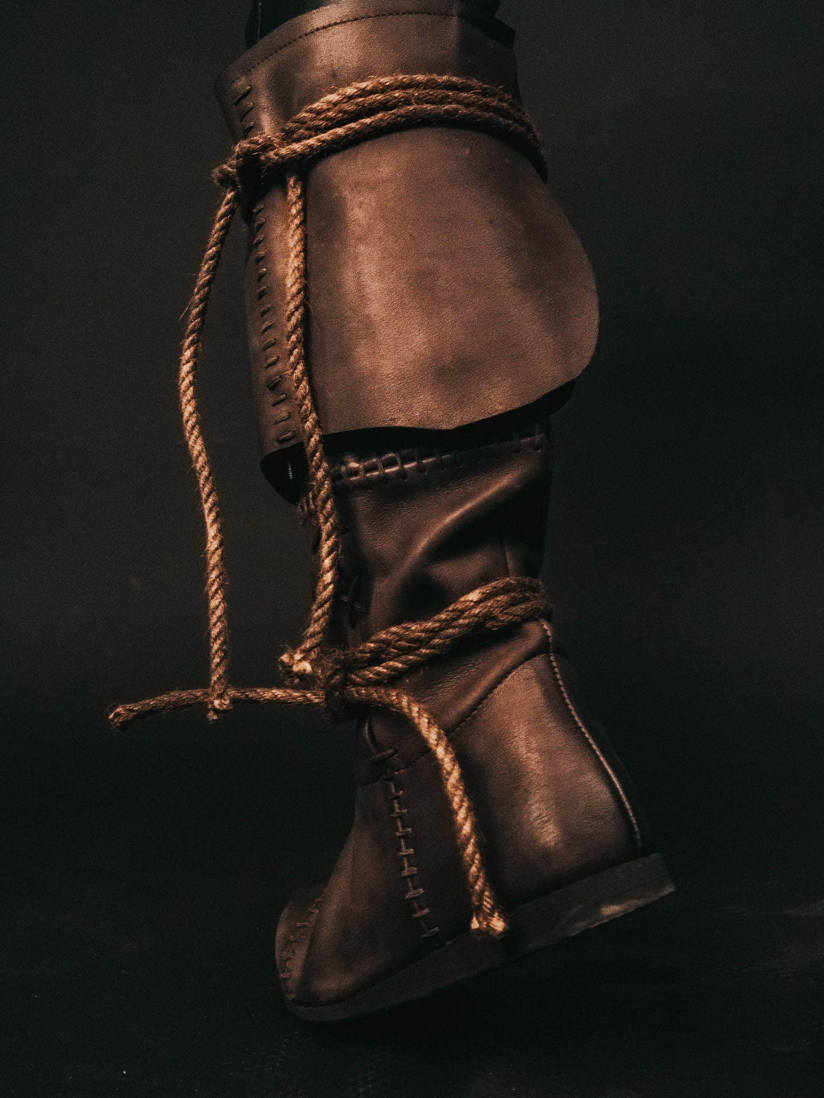 Brown High Leather Boots "Aragorn"