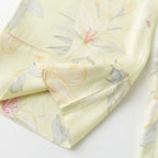 Lillian Lapel Collar & Button Front Floral Pajama Set / Long-Sleeve & Long-Pant