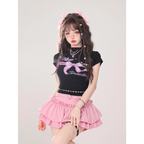 Fairy Kei Ruffle Mini Skirt