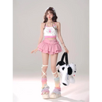 Fairy Kei Ruffle Mini Skirt