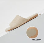Open Toe Cotton House Slipper / Pink