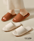 Open Toe Cotton House Slipper / Pink