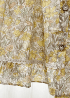 Rosie Cotton Floral Tank Pajama Set / Yellow