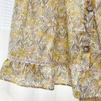 Rosie Cotton Floral Tank Pajama Set / Yellow