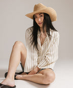 Ames Packable Raffia Cowboy Hat