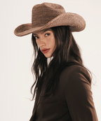 Ames Packable Raffia Cowboy Hat